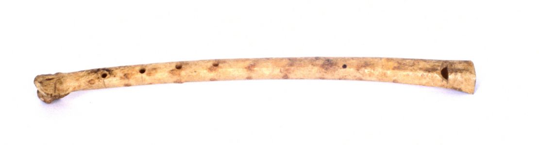 Flauta reta de osso Woweru 